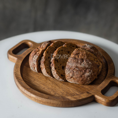 Деревянный поднос с ручками из дуба (33×25 и 38×29 см) от мастерской DIVIRO